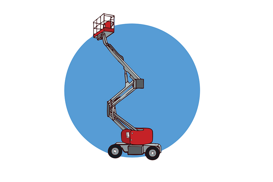 Mewp boom 3b cherry picker training in wigan.