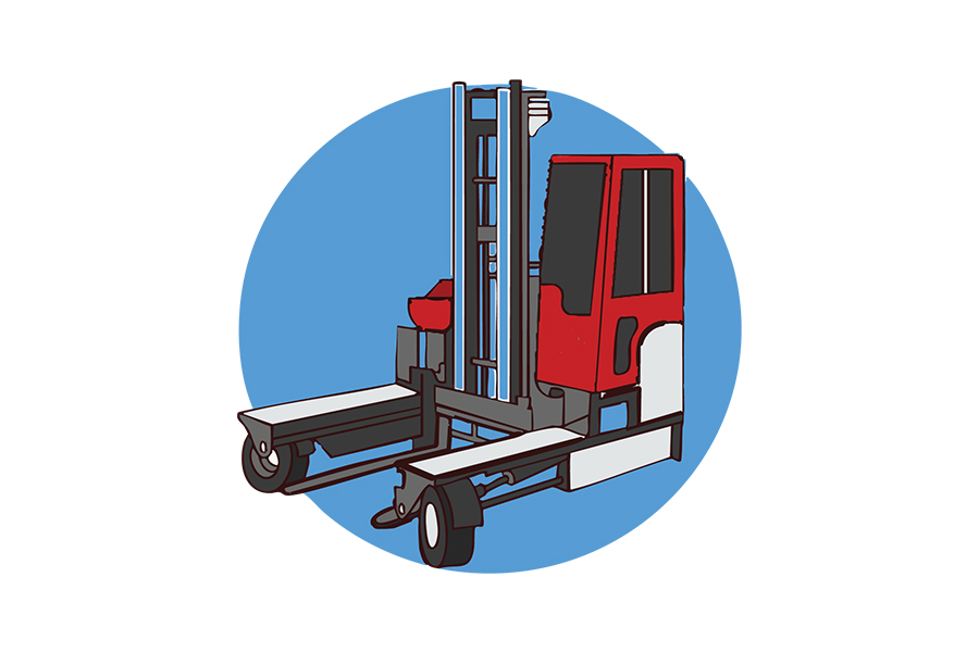 Multidirectional forklift truck training in wigan.